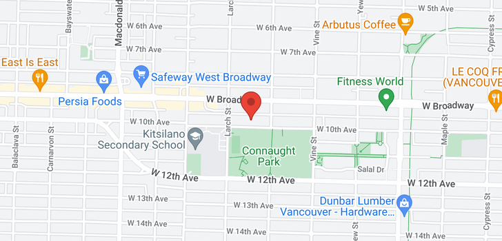 map of 2445 W 10TH AVENUE